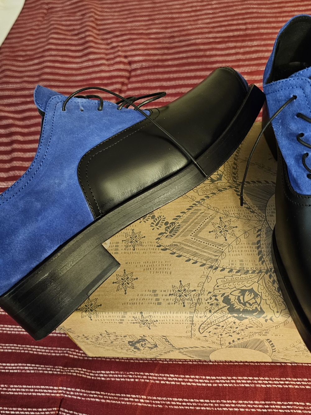 Women Black and Blue Dress Shoes. Bran New Condition ( NWOT ) - Picture 3 of 7